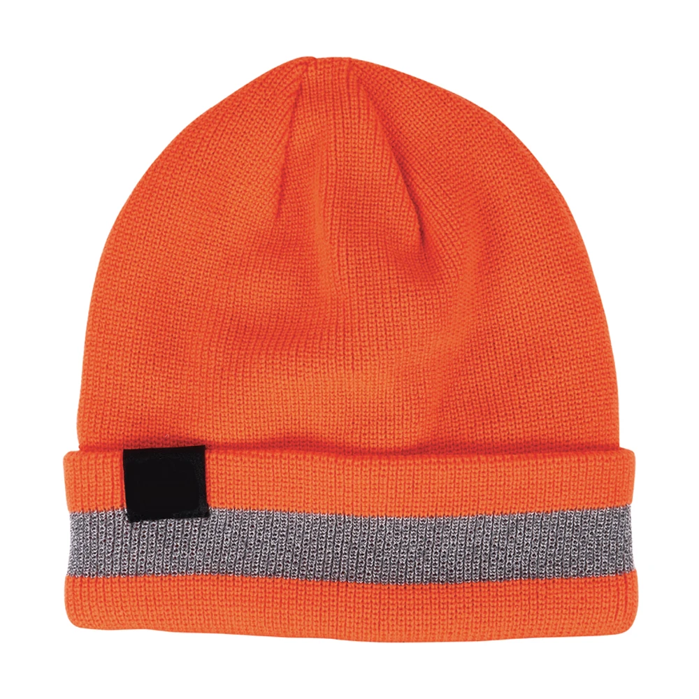 Beanie Cap In Orange Color Made In Pakistan New Arrival Product Safety Hi Vis Work Wear Knit Cuffed Beanie BY Fugenic Industries