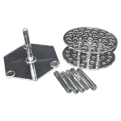 Round Acrylic Test Tube Rack laboratory glassware equipment & hospital used make model Teaching Model Metal Glass Picture