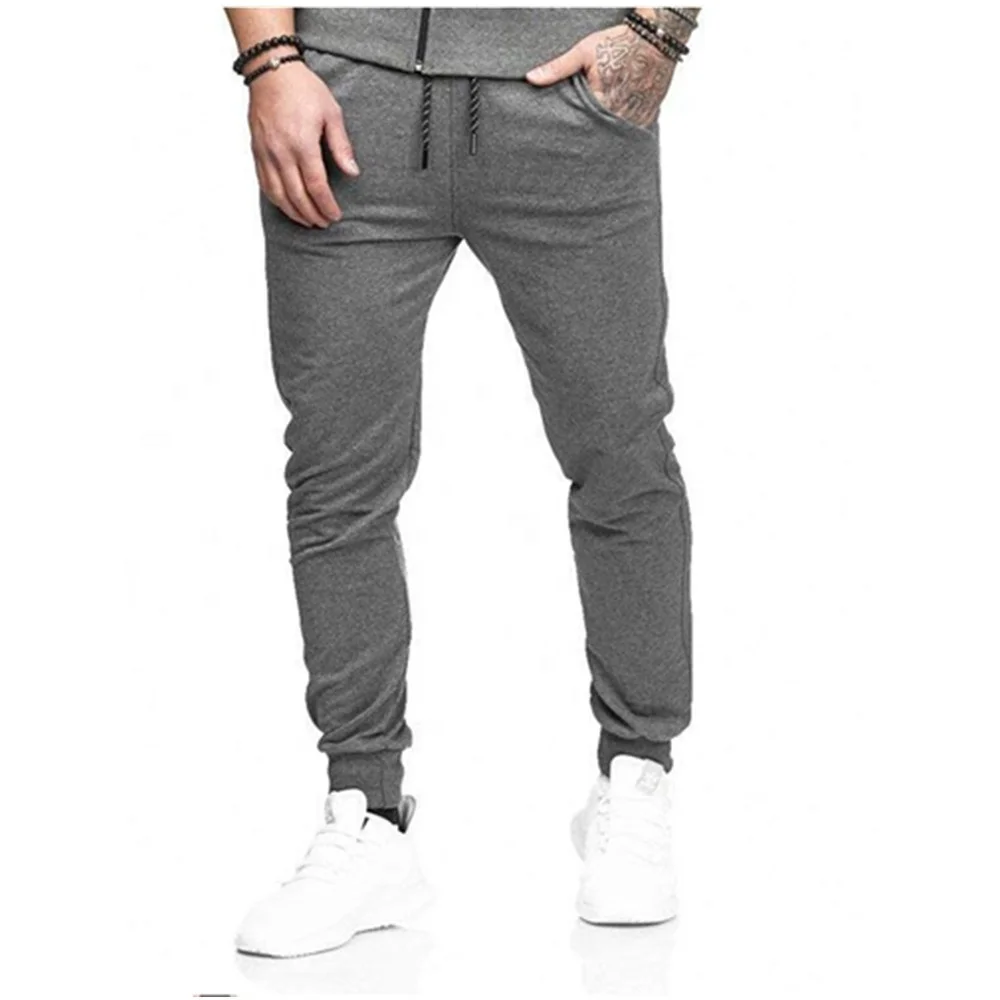 sweat pants men sweat suit bottom high quality Quick dry Breathable dull  joggers pants Hot selling 2024 Cuff and ide pockets ho