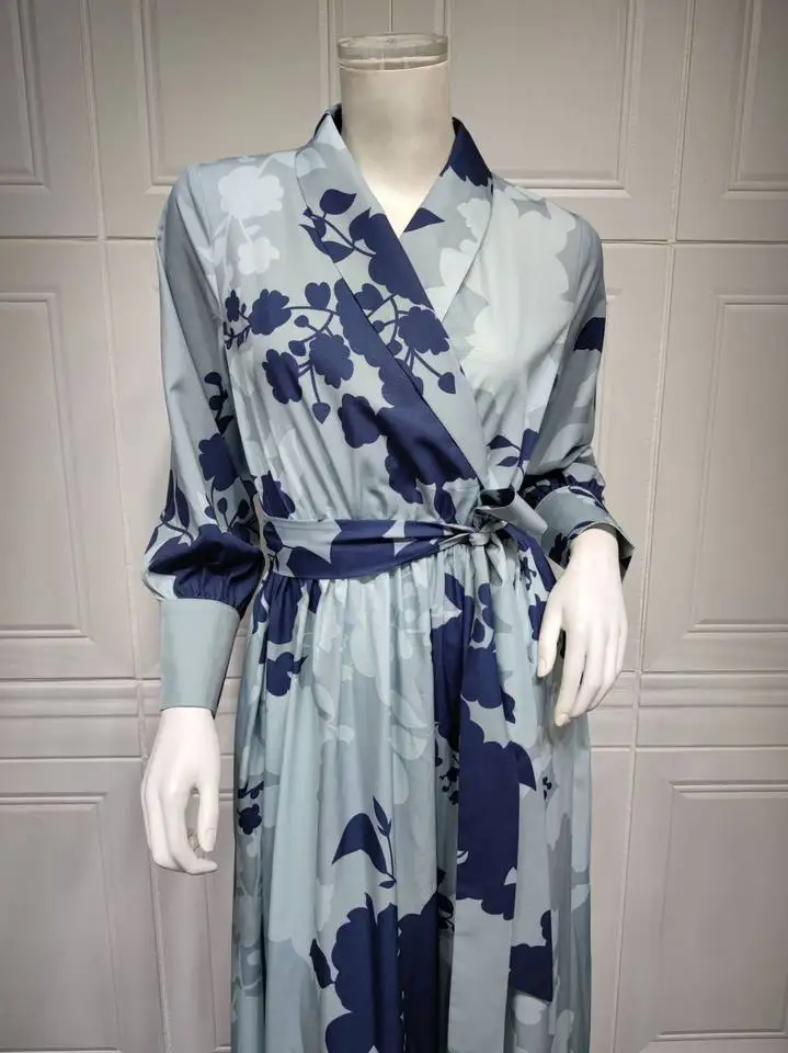 Modest Fashion Black Abaya Women Muslim Dress Islamic Clothing S-2XL Chiffon Dress