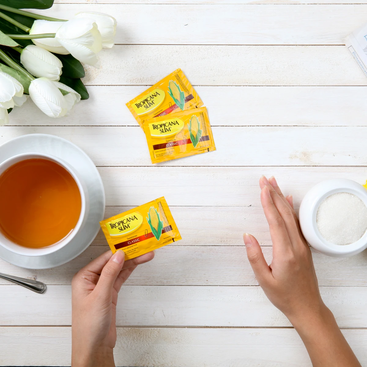 Wholesale Tropicana Slim Sweetener 50S 2gr Palm Sugar variant Healthy Sweetener Carton Packing from Indonesia