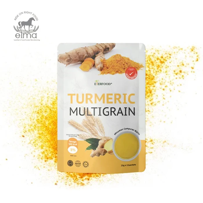 Old-Aged Multigrain Instant Beverage Enhance Wholesale Turmeric Ginger Cereal Dried Style in Bag Packaging for Baby
