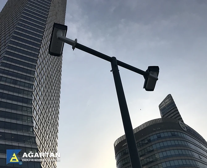 6 M Galvanized Camera Pole High Quality Double Head Durable Hot Sale Best Price Camera and Electric Pole