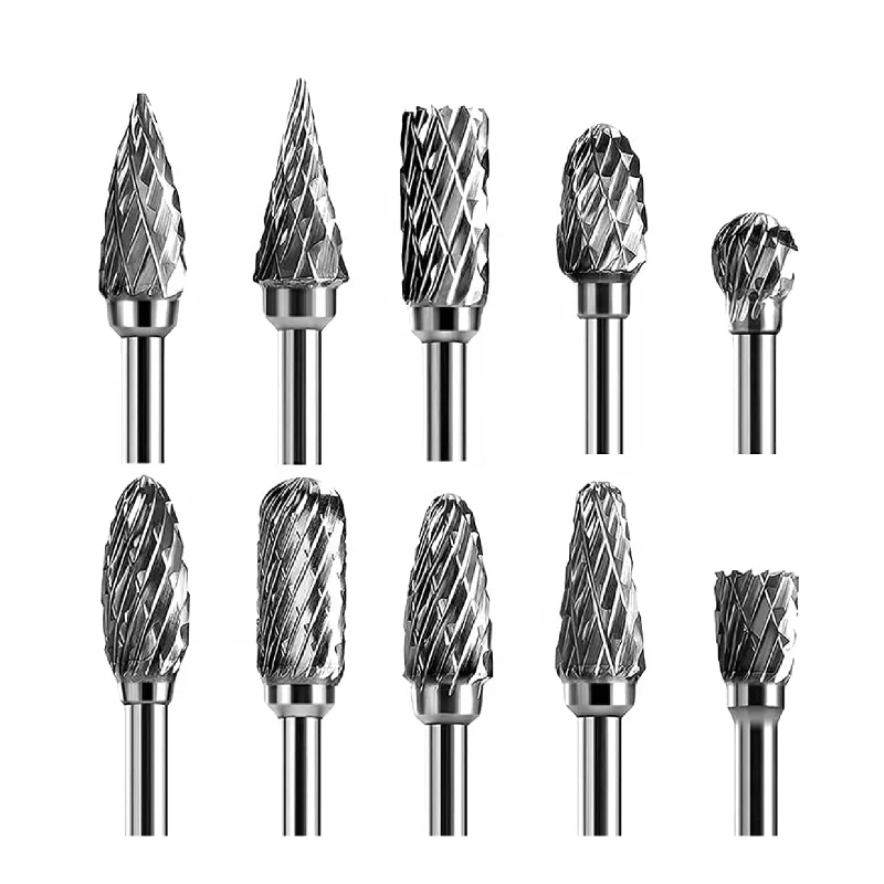 Free Sample  Tungsten Carbide Burr Tool Double Cut Carbide Rotary Files Rotary Burrs From RuiXin Tools