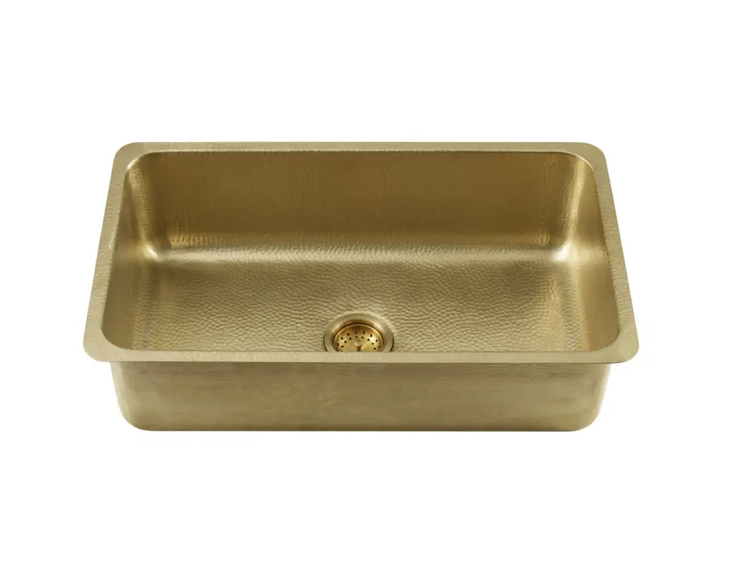 buy solid copper hammered kitchen sink