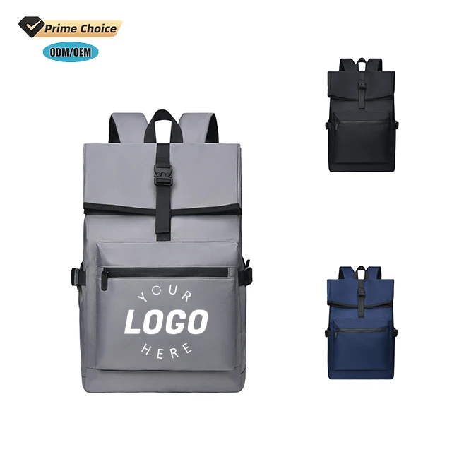 BSCI custom logo Simple Business Computer Backpack Leisure Style Student Bag Waterproof College Travel backpack for men laptop