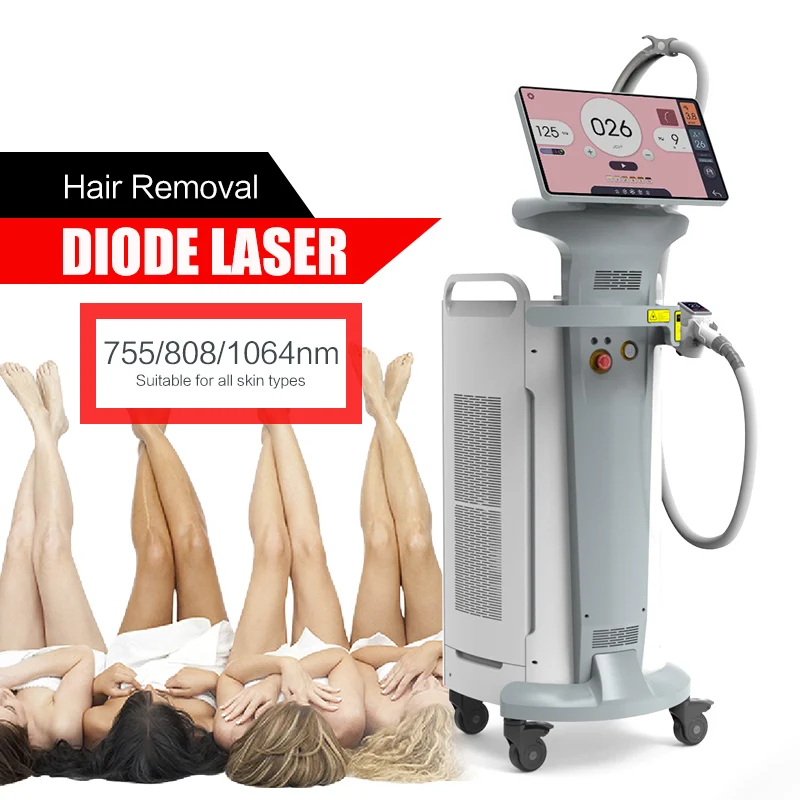 Diode Laser 4 Waves 755 808 940 1064 Diode Ice Laser Hair Removal Laser Diode 808