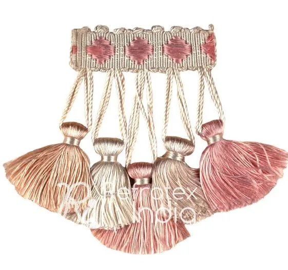 Classic Design Tassel Fringe Bulk Supplier and Manufacture by Refratex India Made in India for Best Quality and Low Price