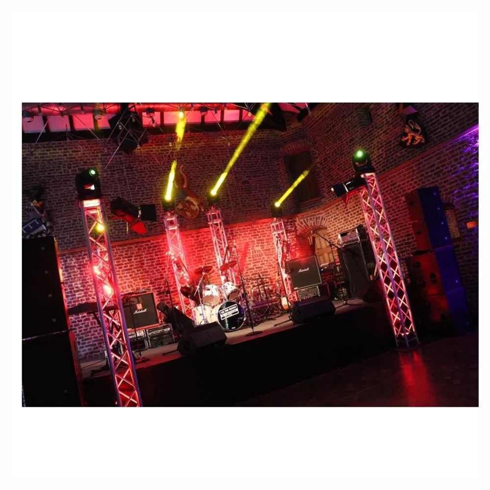 Aluminum box frame and truss system moving head totem stand truss