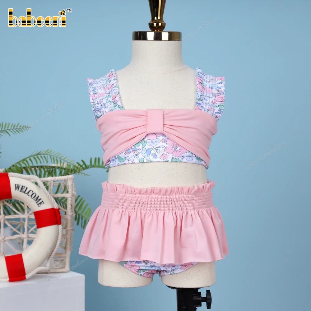 Fancy Floral Swimwear For Girls OEM ODM in stock wholesale baby swimwear - BB3429
