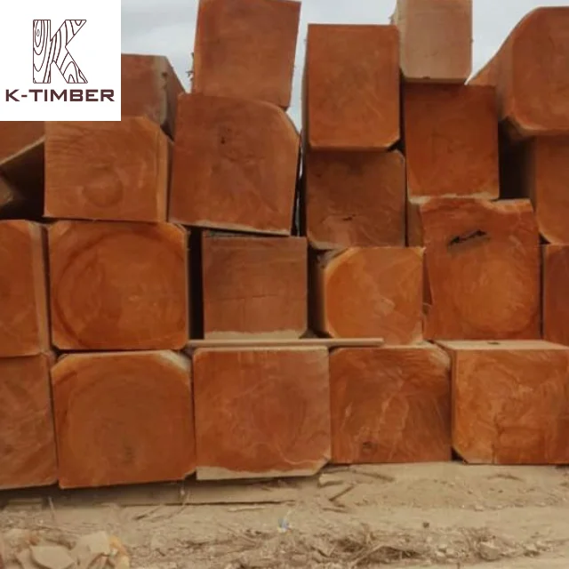 Sipo Square Log Africa Supplier Hardwood Floor Walnut Wood Pine Wood Oak Lumber Logs Wooden Board Timber Pallet K-Timber