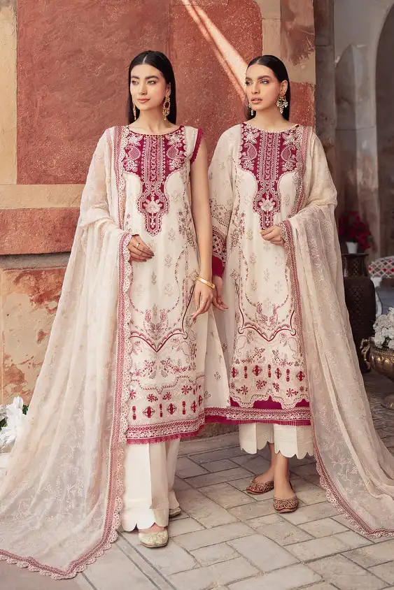 Original Designer Salwar kameez suit Dupatta Indian & Pakistani ladies women wear Elegance embroidered Lawn Women 3 Piece