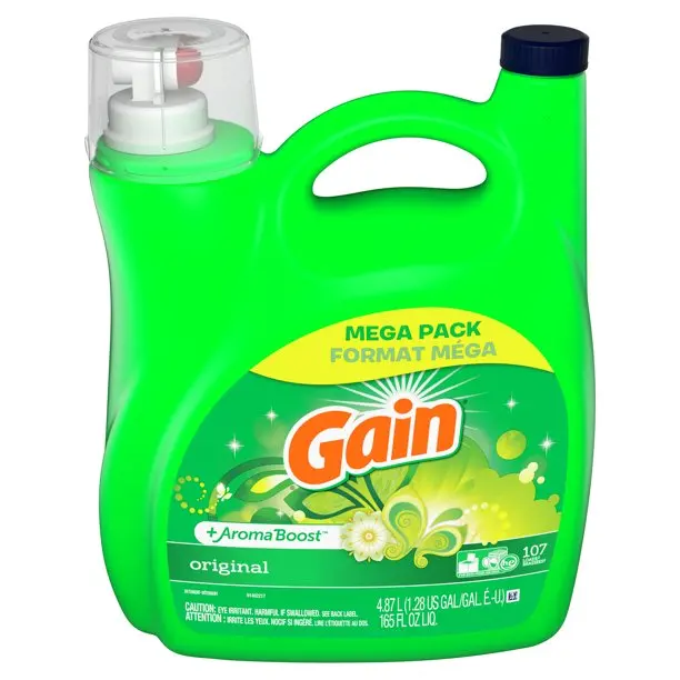 Gain Original, 107 Loads Liquid Laundry Detergent, 165 Fl Oz