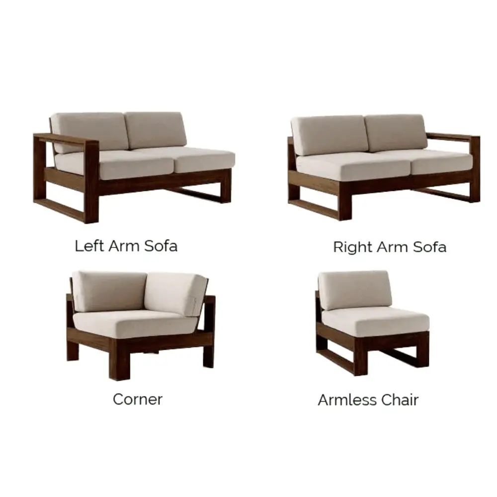 Распродажа современные роскошные диваны для гостиной мебель из тикового дерева секционный диван тканевые подушки набор диванов 6 мест