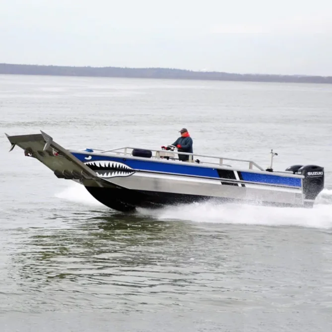 Kinocean 27ft Aluminum Center Console Landing Craft/ Barge Boats for Fishing Working for Sale