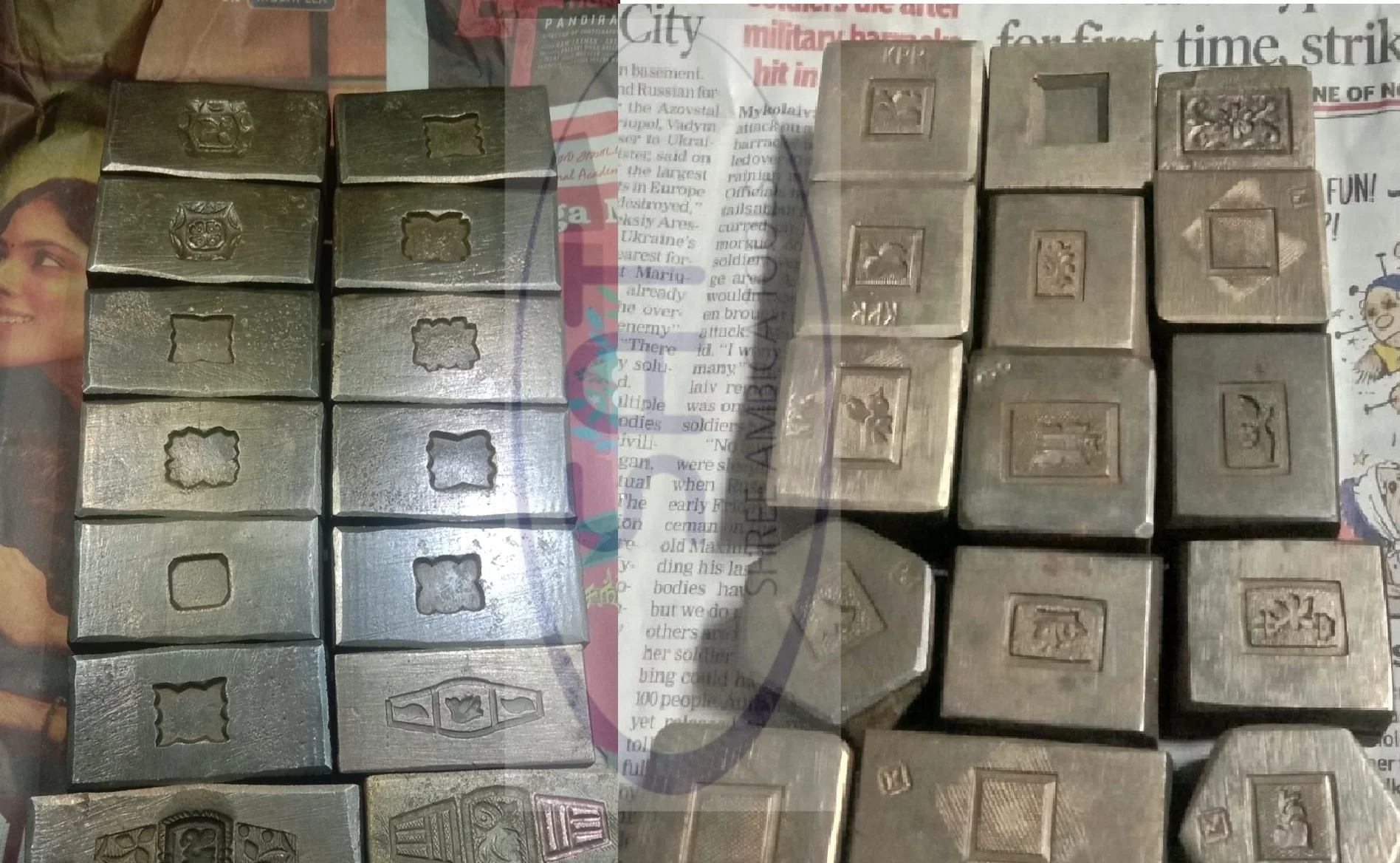 High Grade Steel Made Jewellery Embossing Mold Die Thappa Die Jewelry Manufacturing Antique dies