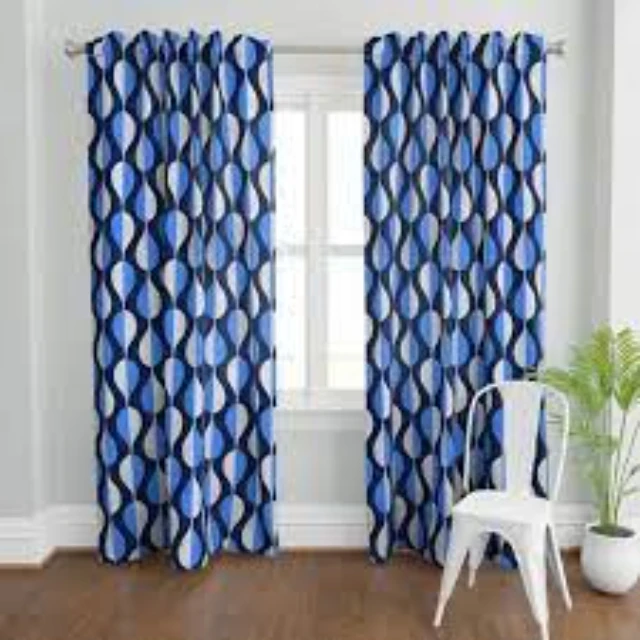 New Design Custom Curtains Luxurious Design Stain Resistant Digital Print Curtain