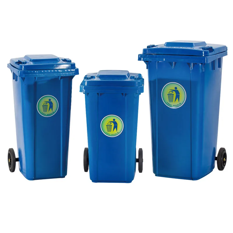 Buy 240L outdoor plastic handle garbage sorting trash can best seller classification waste container