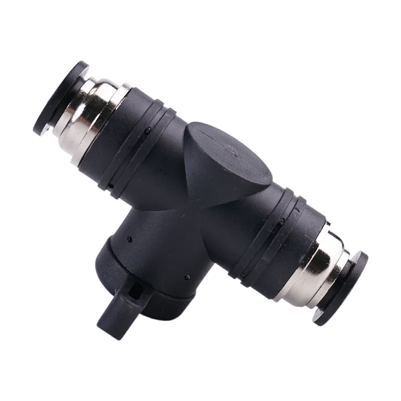 Push to Connect Fitting Ball Valve, 8mm Tube OD Pneumatic Air Flow Control Ball Valve Straight Union Connect Adapter