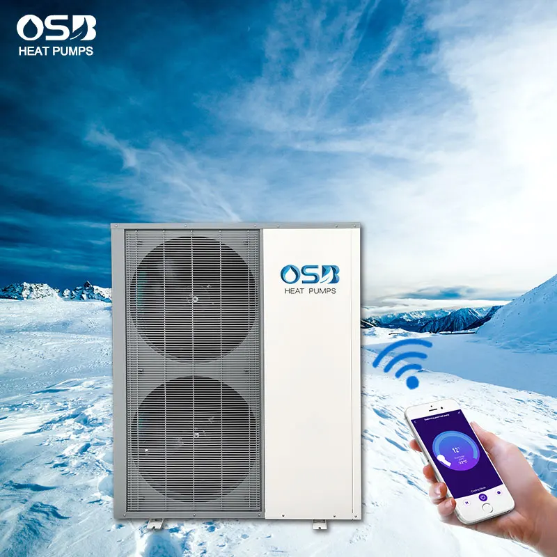 R32 R290 full dc inverter monoblock heat pump monoblock pompa ciepla hvac systems with heat pump for home heating and cooling