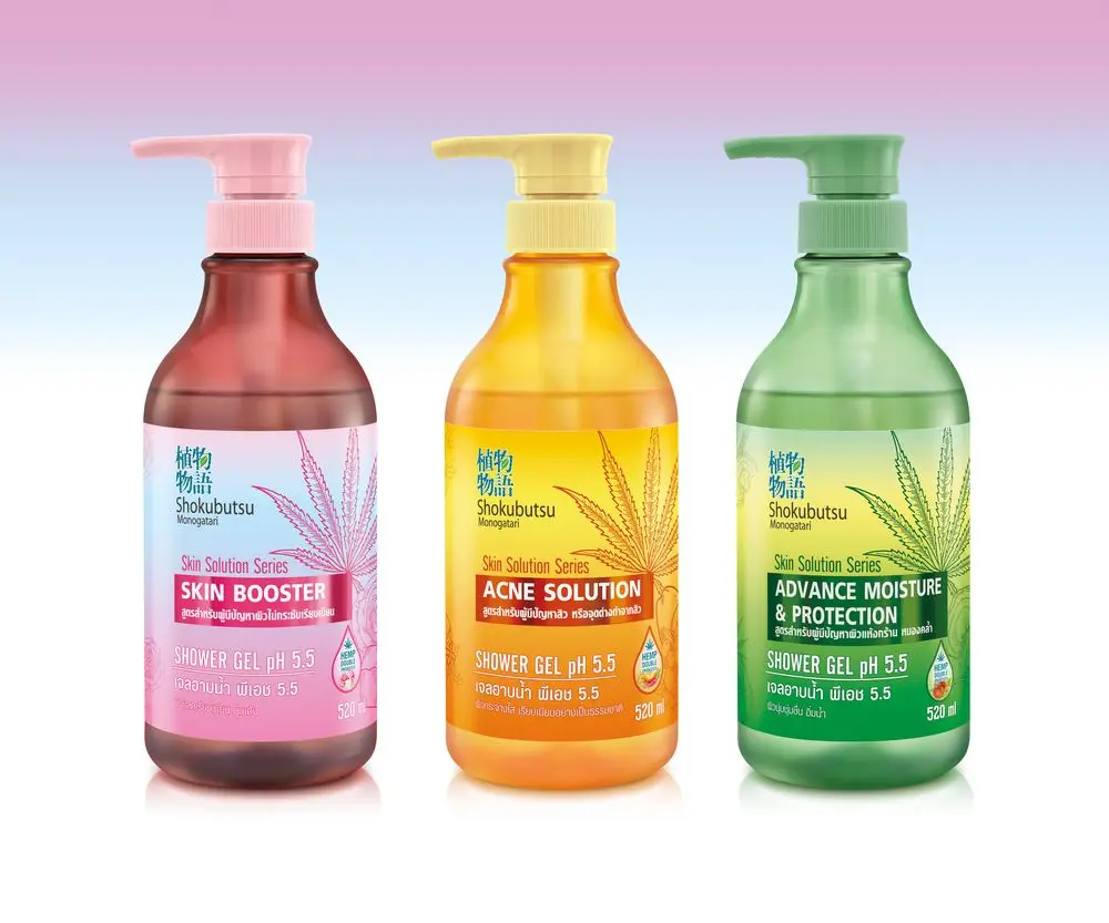 Shokubutsu Shower Bath Gel Skin Solution Series Advance Moisture & Protection Formula for Family