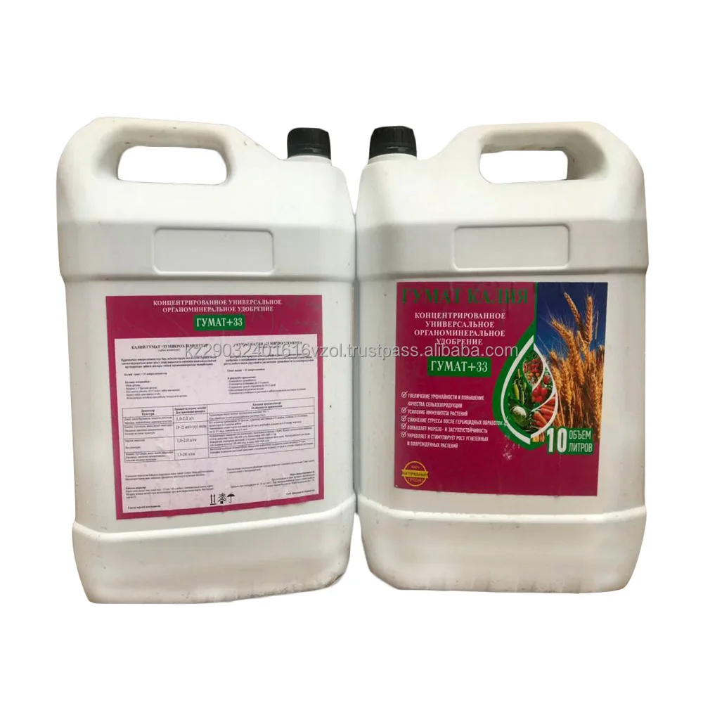 Soil enrichment potassium humate liquid mineral amendment for farming grow