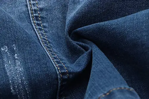 Custom light blue 100% cotton denim washed fleece lining winter jeans jackets men wholesale multi pocket front zip-up coat