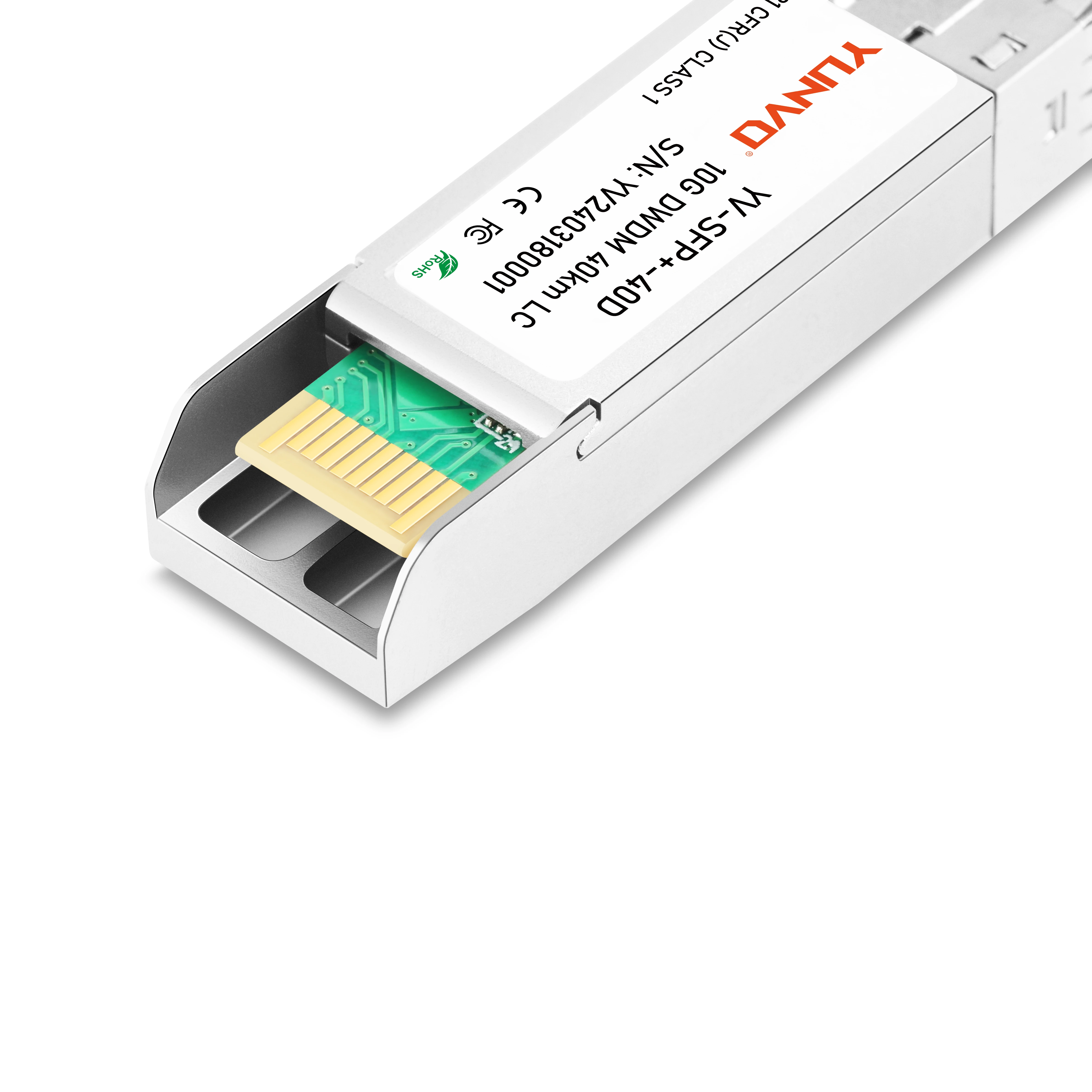 Yunvo for 10G DWDM SFP-10G-DW-40.56 SFP+ 1540.56nm 40km DDM Duplex LC SMF SFP Module
