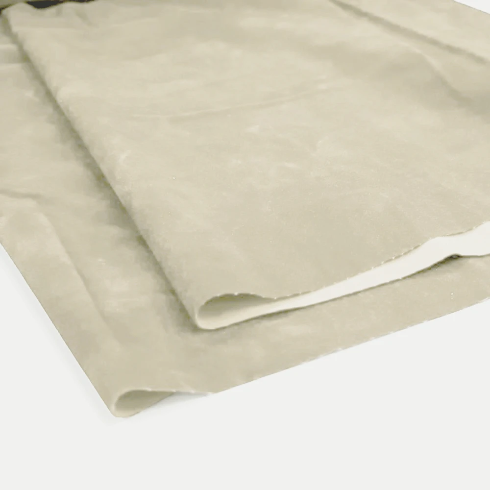 Manufacture Nylon Non-woven base LWS Series Width 58 inch flocked fabrics for clothing Beige LWS93-723
