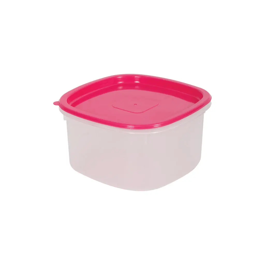 Multipurpose Space saving Plastic Square Storage Bin Box With Cover Storage Box Container W260 x D260 x H141 mm