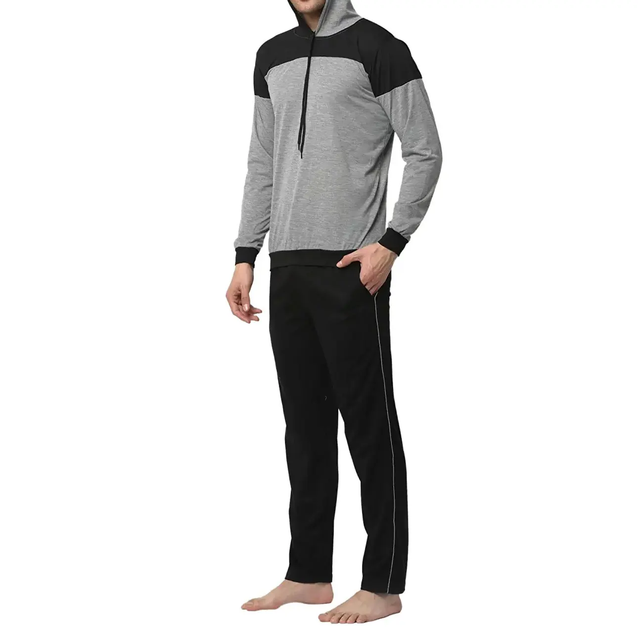 Two Piece Low Price Running Cotton Fleece Lightweight Tracksuit Cheap Warm Winter Sweat Suit Set With Logo