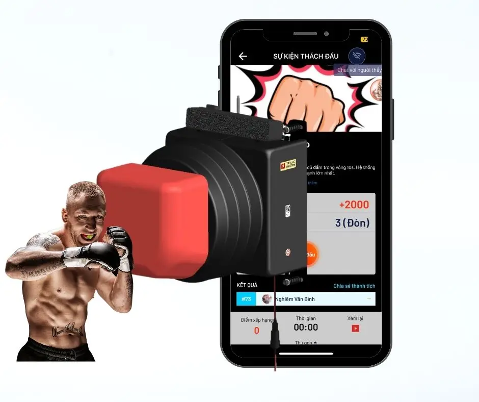 Train accurately, measure optimal index, excel with boxing gym equipment: advanced AI technology of Champio Tri Luc Master