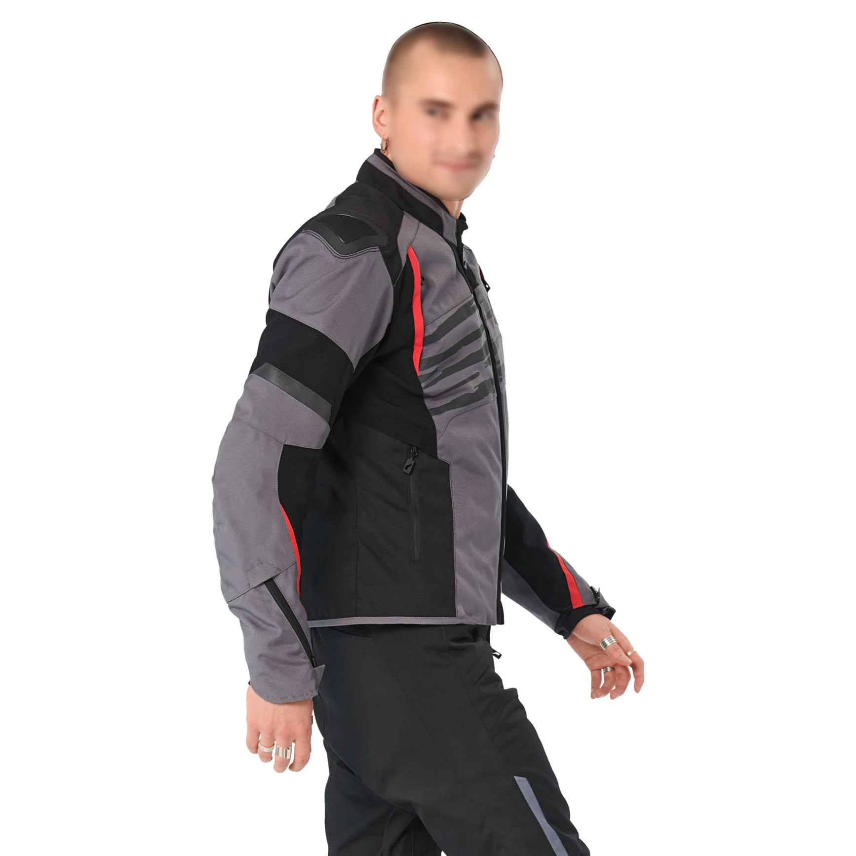 Custom made Protectors and Windproof Lining CE Approved Waterproof All-Weather men Motorbike jacket