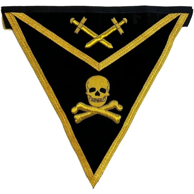 pakistan manufacturer Masonic Regalia KNIGHTS TEMPLAR COMMANDERY APRON black One Size