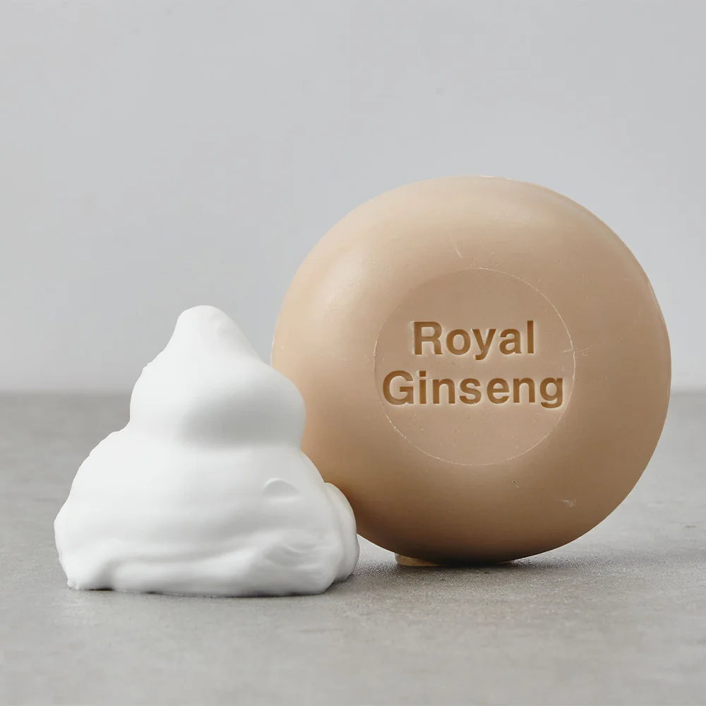 Korean High Quality Washing Soap Royal Ginseng Non-pesticide high saponin Ginseng Soap(100g x 3ea) Body and Facial Cleansing