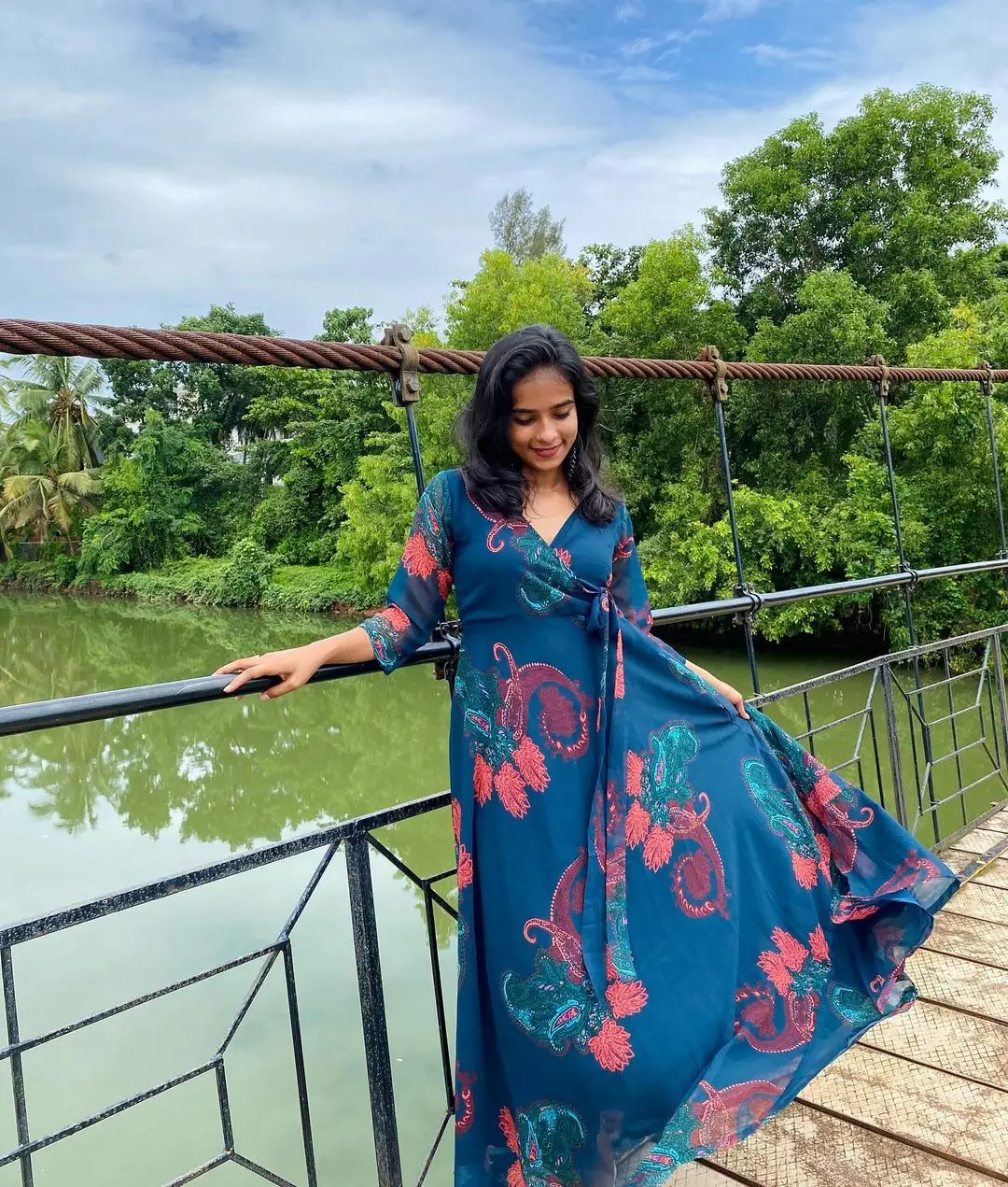 High on Demand Gota Work Georgette Fully Flair Angharkha Gown with Dupatta for Girls Wedding Dress Available for Sale