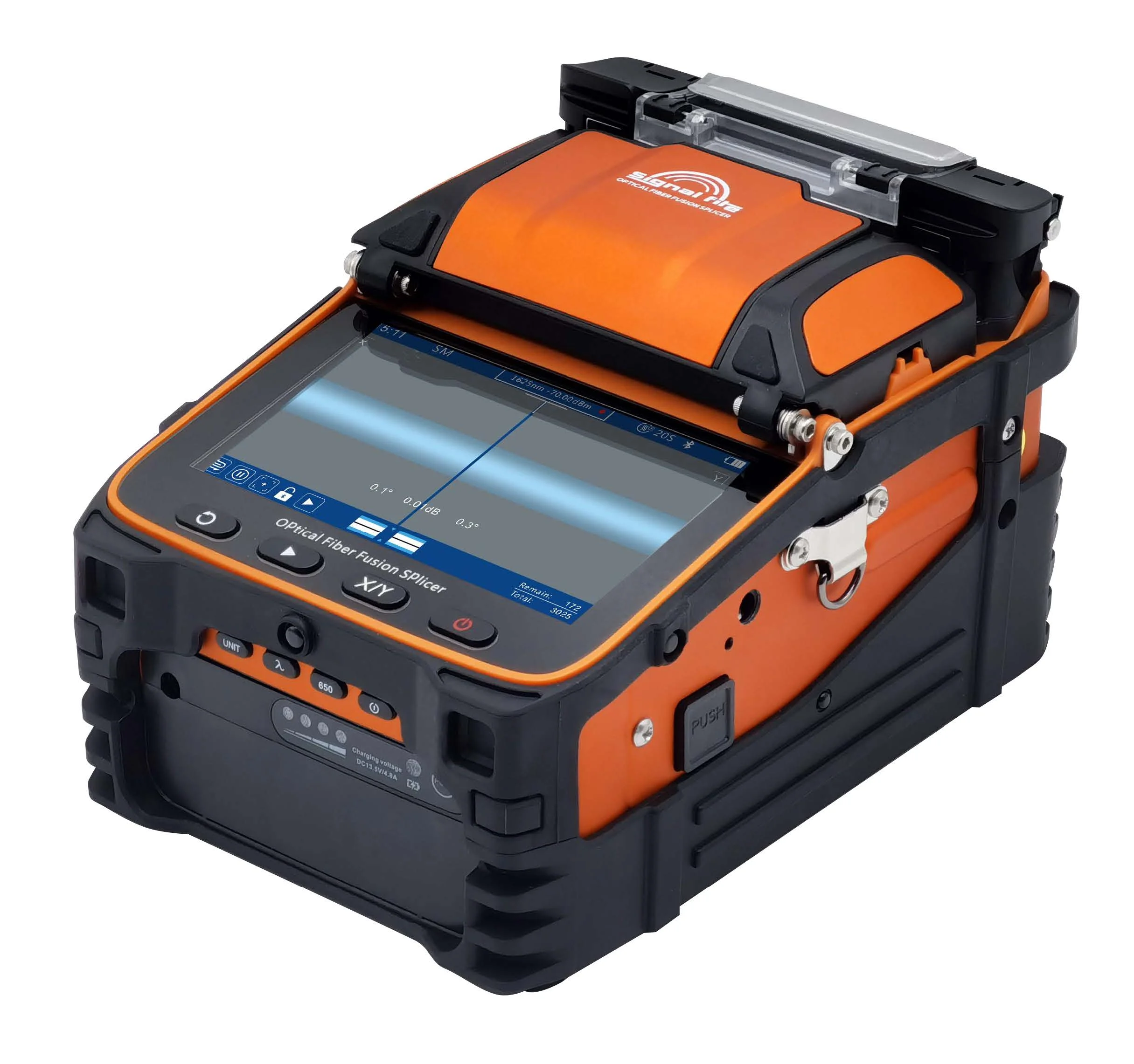 SOC AI9 Signal Fire Fusion Splicer Fiber Welder Splicing On Connector 6 Motors Fiber Optic Equipment Visual Fault Locator OPM