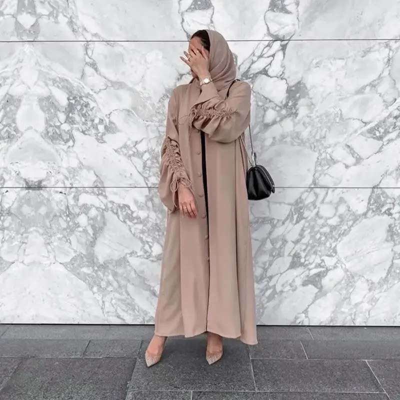 Custom Summer Casual Girls Maxi Kaftan Plus Size Prayer 2022 Womens Islamic Abaya Dress Manufacturer