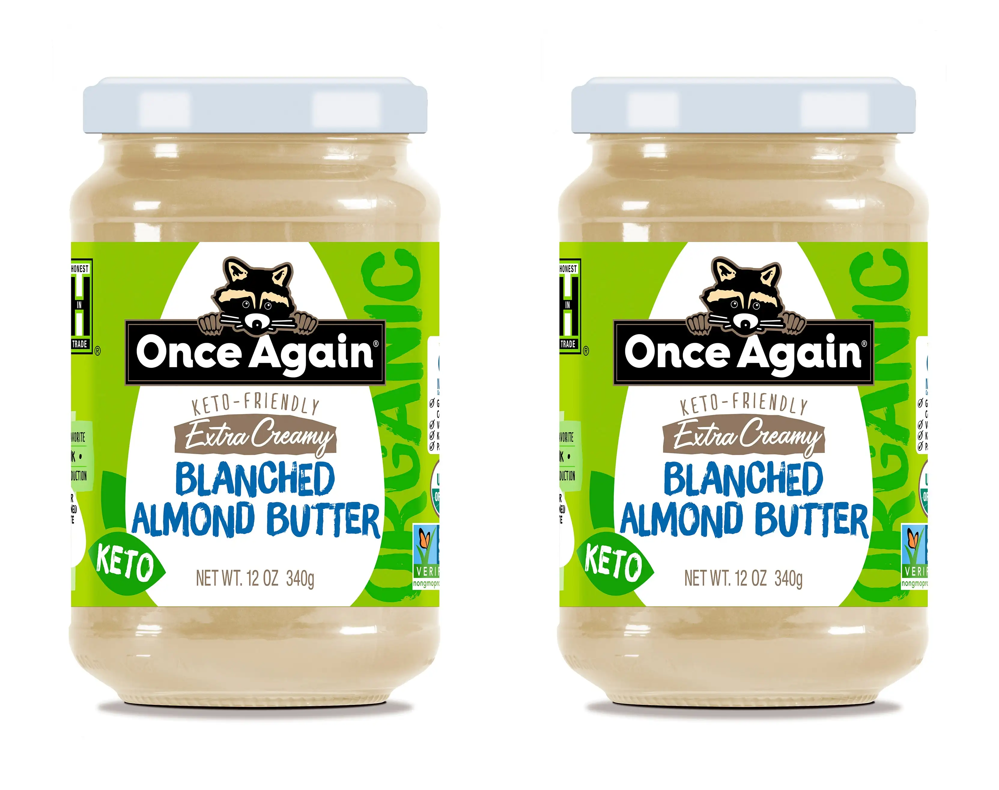 Premium Quality Organic Creamy Almond Butter Packed in 12oz Jar Case of 6 Gluten Free Certified Peanut Free Vegan
