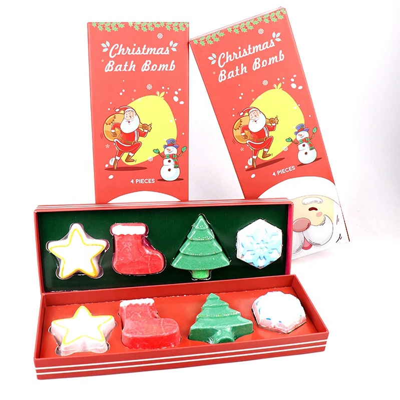 Christmas bath salt Ball bomb Set for kids Bath Bombs bath explosion salt ball bubble bomb