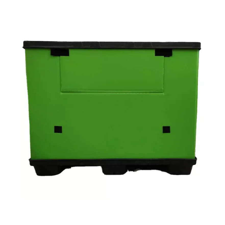 Хит продаж, пластиковая коробка для поддонов, контейнер для тяжелых пластиковых материалов, складная коробка по самой низкой цене
