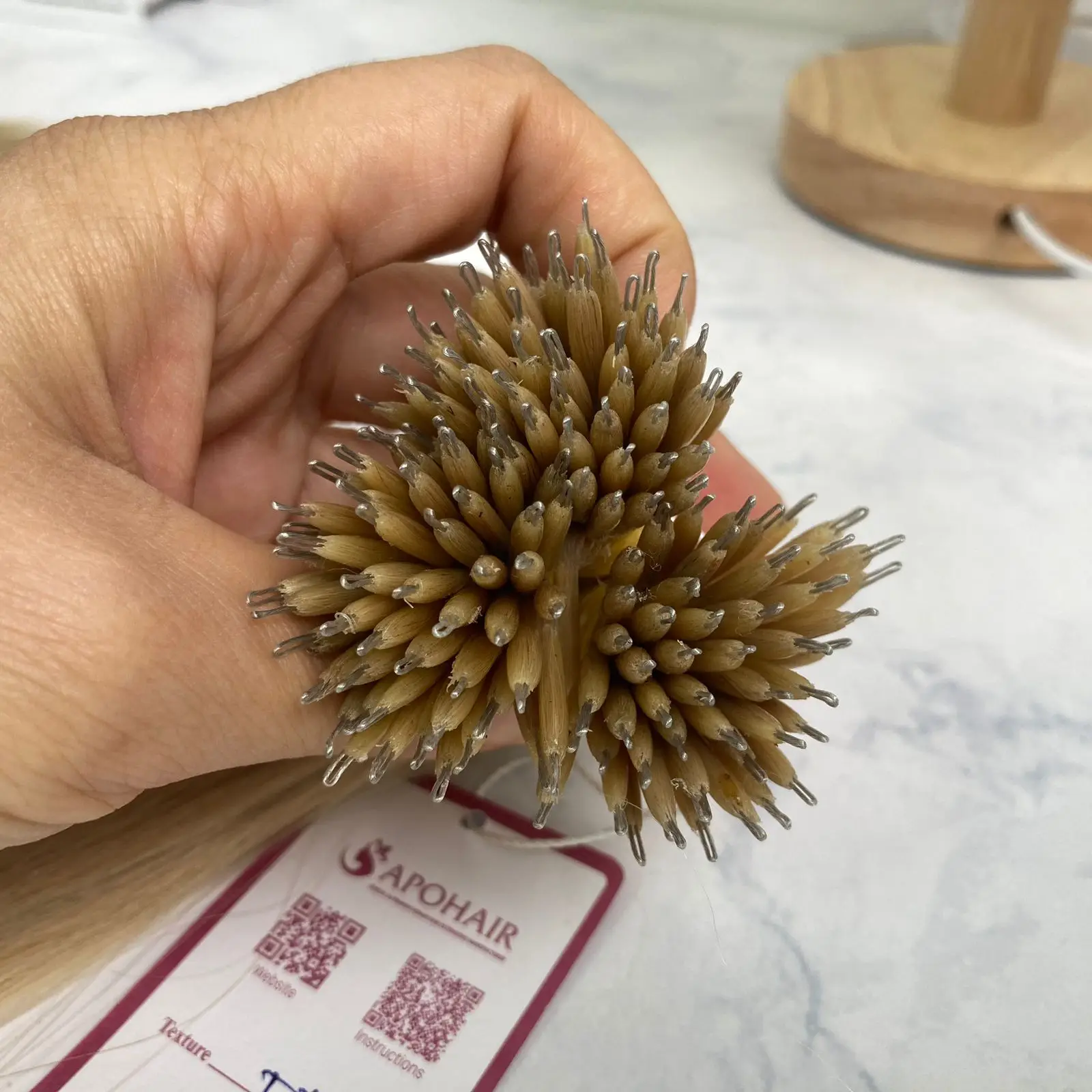 Wholesale price for microring tip hair mix piano color  straight wavy curly hair in all colors ready to ship for customer