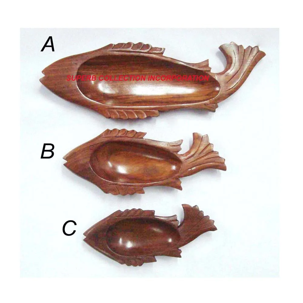 Luxury and Modern Design Set of 3 Fish Shape Ash Tray Hot Selling and High Quality Handcrafted on Hot Sale