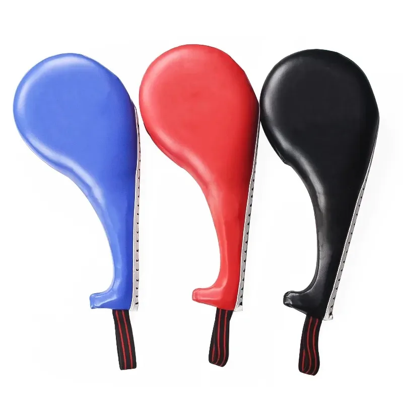 Karate Muay Thai Kick Sparring Martial Arts Curved Focus Leather Training Hand Boxing Pads Punching Mitts