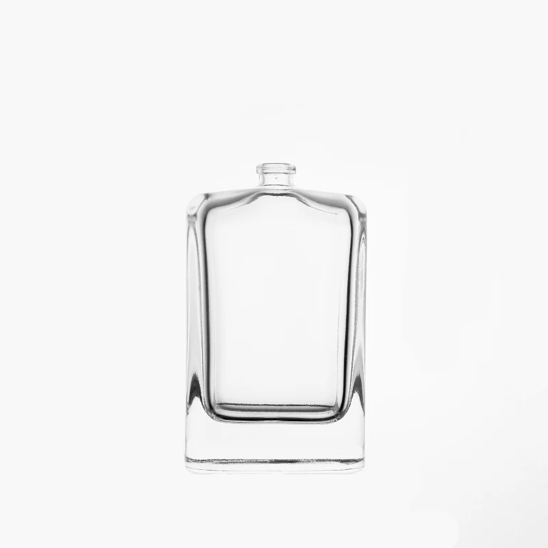 KDG Brand Clear Bottle Empty Perfume Glass Spray Bottle Rectangle 30ml 50ml 100ml Glass Perfume Bottle Cosmetic Packaging