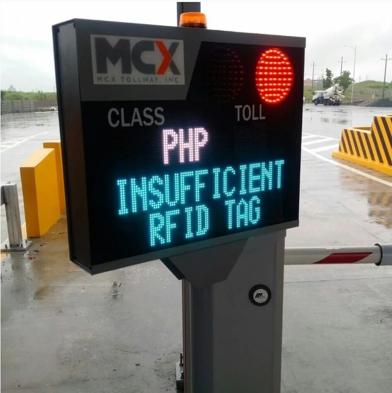 Multipurpose Use Toll Fare Display Real Time Monitoring and Display of Toll Fees Applications for Toll Plazas