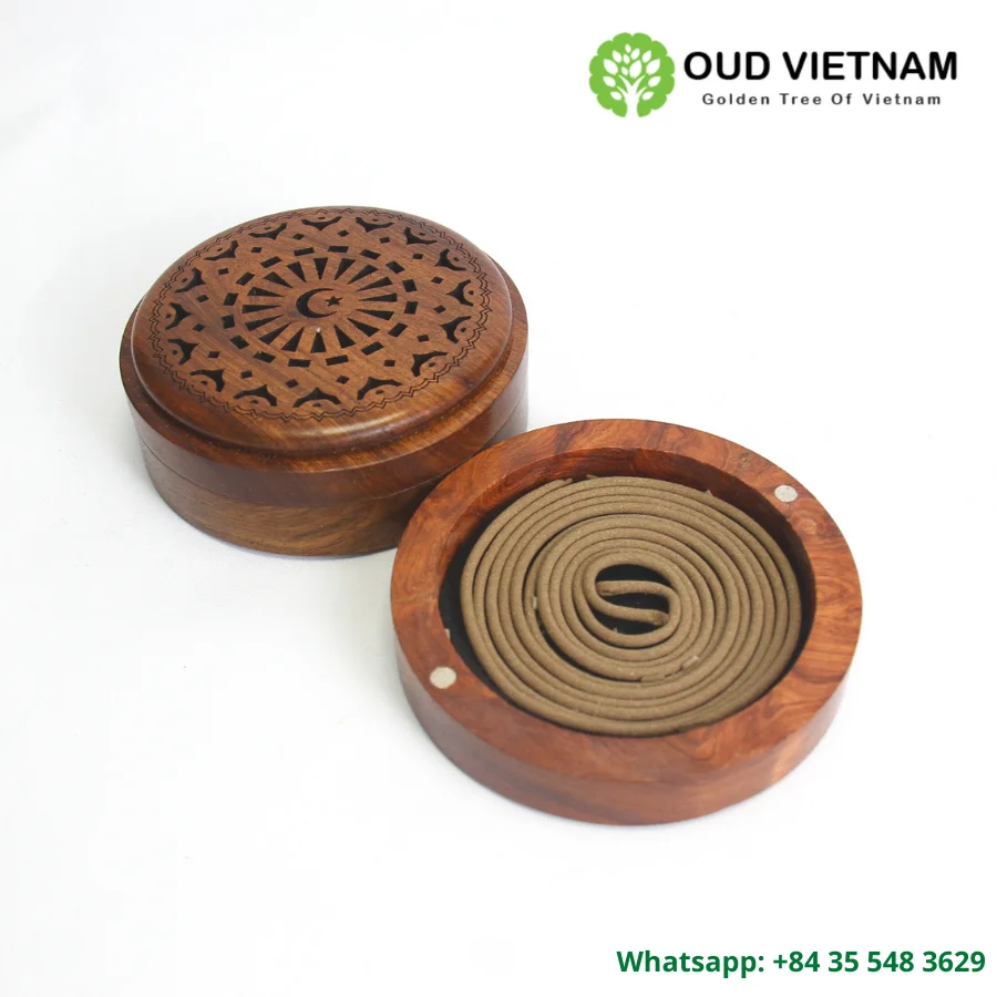 Vietnam High Quality Agar OUD Wood Incense Stick Coil Shape for Home Decoration Warmy Oudy Fragance