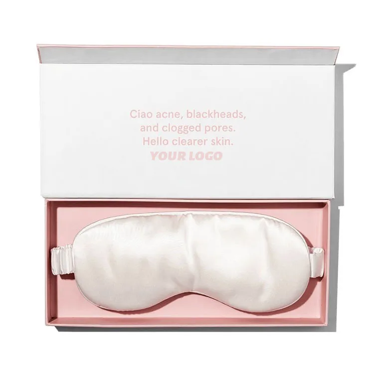 hot selling custom logo luxury travel silk eye mask for sleeping  sleep Blindfold 100% mulberry silk eyemask