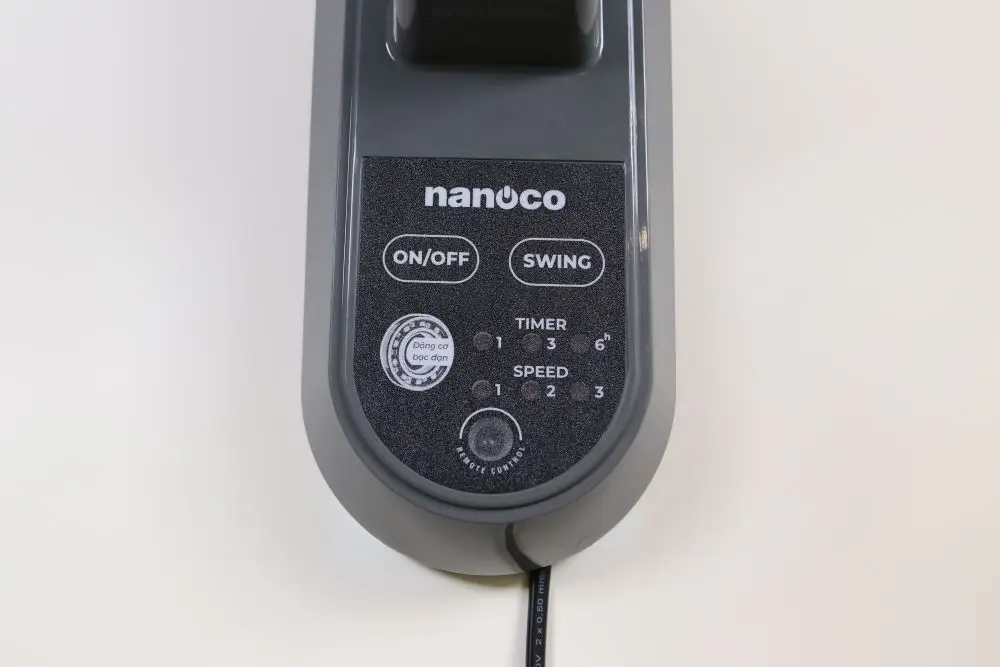 Nanoco NWF1615RC Electric Wall Fan with Remote Control 40cm Blade Diameter and Ball-Bearing Motor Ready for Export to Vietnam