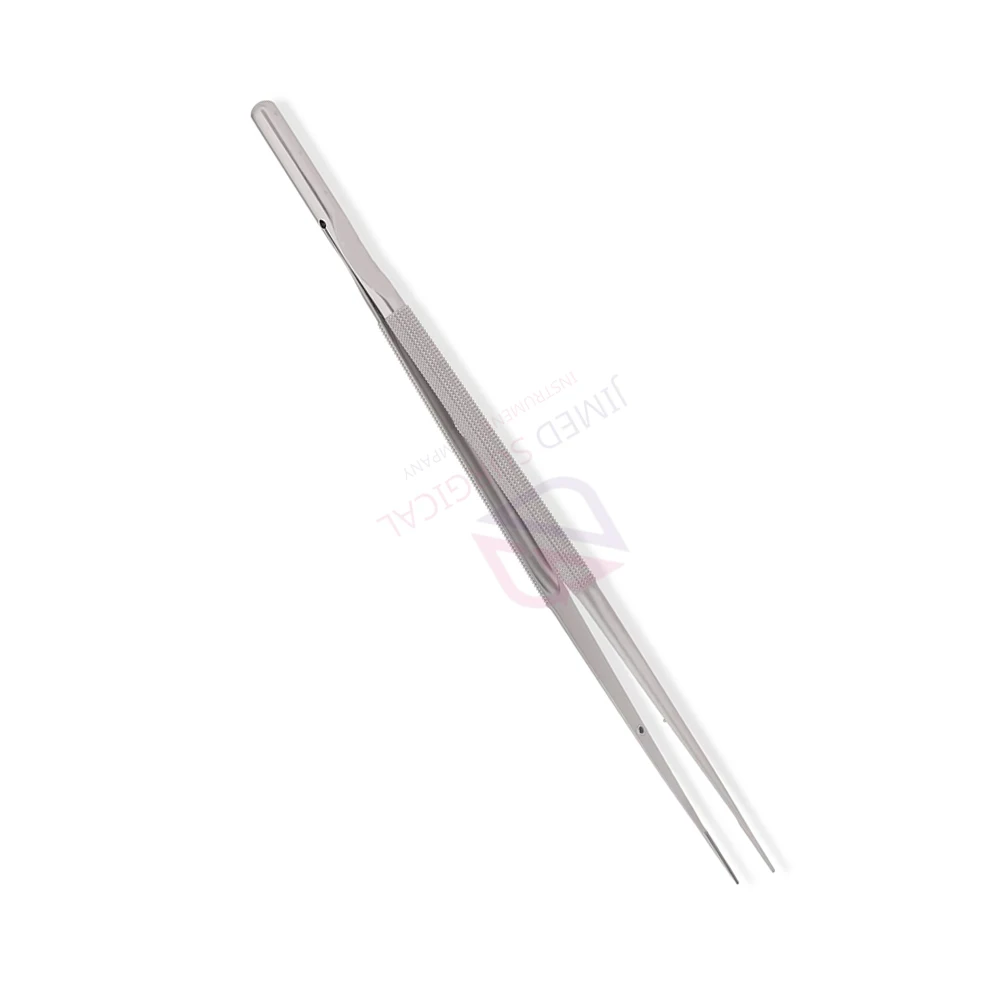 Best Quality Micro Forceps Dall Finish Round Handle 150mm German Stainless Steel Surgical Micro Forceps
